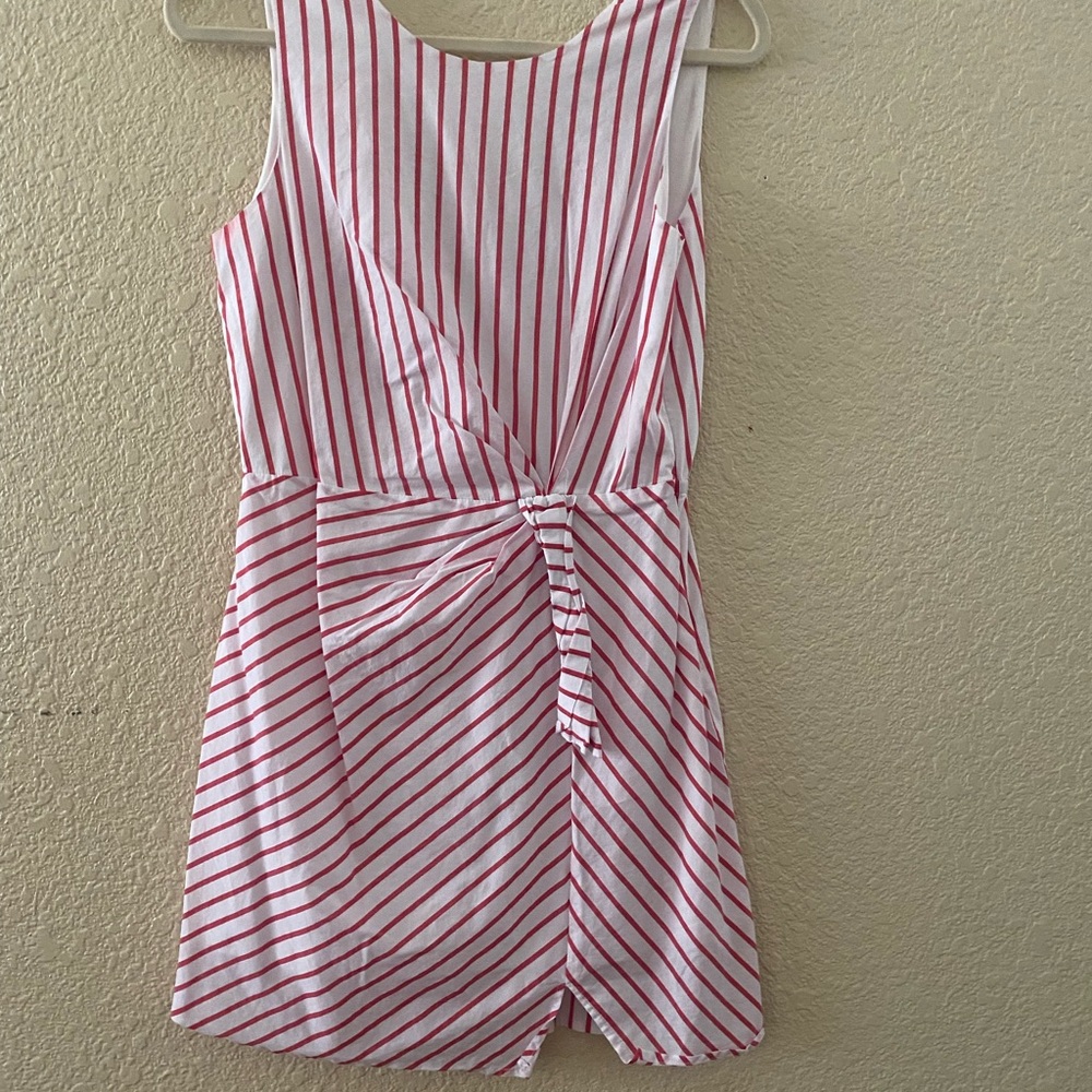 White straps dress size m